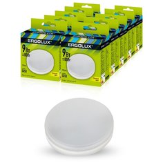 Комплект светодиодных лампочек Ergolux LED-GX53-9W-GX53-3K