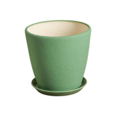 Горшок Ориана с поддоном Грация шелк 26 х 26 х 27 см олива Oriana