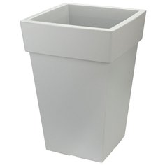 Кашпо IDEA (М-Пластика) Тубус со вставкой 24 х 24 х 35.5 см Смоки