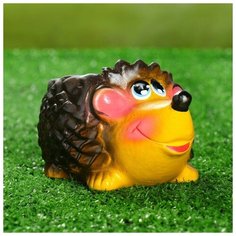 Фигурное кашпо "Ежик" 17x10x7см, жёлтый 4472697 Хорошие сувениры