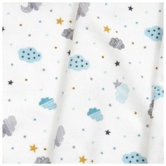 Многоразовые пеленки UNDER the BLANKET фланель 115х115 см голубые облачка 1 шт.