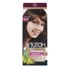 Элитан Стойкая крем-краска для волос, 6.10 темно-русый, 100 мл