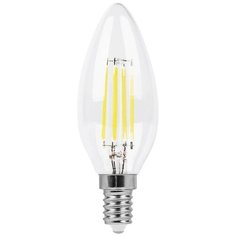 Feron Лампа светодиодная филаментная Feron E14 11W 2700K Свеча Прозрачная LB-713 38006