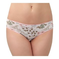 Santini Трусы Слипы средней посадки с цветочным принтом, размер 50, цветочная поляна
