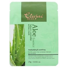 Elujai Sebum Controller Active Mask Snail Essence Тканевая маска для лица с улиточным муцином 23 г * 5шт
