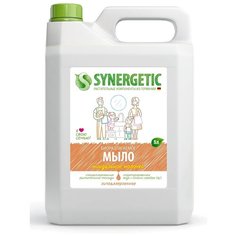 Мыло жидкое биоразлагаемое Синергетик Миндальное молочко, для мытья рук, 5л. Synergetic