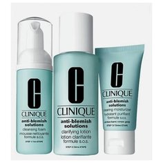 Clinique Anti-Blemish 3-Step System для ухода за проблемной кожей лица от прыщей