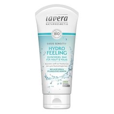 Гель 2 в 1 для мытья тела и волос Lavera Basis Sensitiv Hydro Feeling, 200 мл