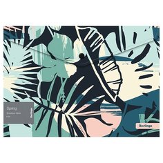 Berlingo Папка-конверт на кнопке Spring А4, пластик, 180 мкм, 12 шт голубой/синий