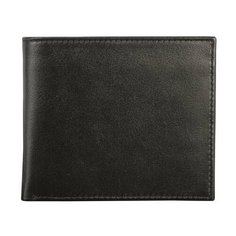 Портмоне мужское FABULA "Estet", 110х92 мм, натуральная кожа, черное, PM.6.MN