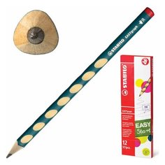 Карандаш чернографитный STABILO, 1 шт., "Easygraph", HB, без резинки, для правшей, заточенный, 322/HB