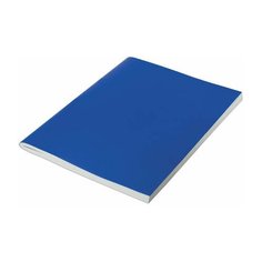Тетрадь бумвинил, А4, 96 л., скоба, офсет №2 эконом, клетка, STAFF, синий, 403408