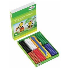 Пластилин восковой гамма "Пчелка", 8 цветов, 120 г, со стеком, картонная упаковка, 280038Н Gamma