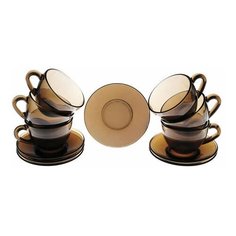 Набор чайный на 6 персон, 6 чашек объемом 220 мл и 6 блюдец, "Simply Eclipse", LUMINARC, J1261