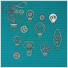 Чипборд Лампочки Craftstory