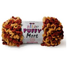 Пряжа Alize Puffy More (Пуффи Море) арт.6276 100% микрополиэстер 150г 11,5м 2шт