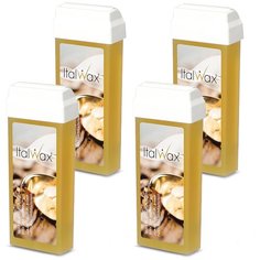 Italwax, Набор Воск в картридже натуральный 100 мл, 4 шт