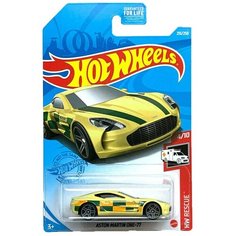 Hot Wheels Базовая машинка Aston Martin One 77, желтая