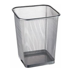 Корзина для бумаг серая 9л, 22х16.5х27.5 см PERFECTO LINEA CUADRADA