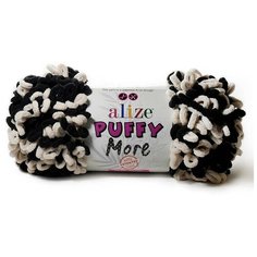 Пряжа Alize Puffy More (Пуффи Море) арт.6270 100% микрополиэстер 150г 11,5м 2шт