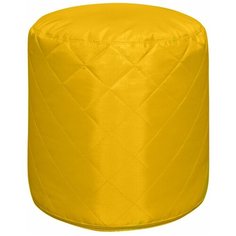 Банкетка Пазитифчик стеганая желтая (оксфорд) 40х40 см