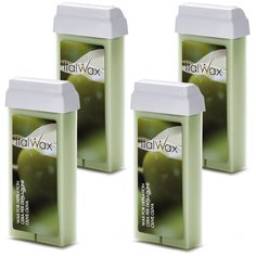 Italwax, Набор Воск в картридже (олива) 100 мл, 4 шт