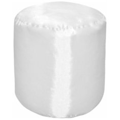 Банкетка Пазитифчик круглая белая (оксфорд) 40х40 см