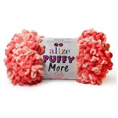 Пряжа Alize Puffy More (Пуффи Море) арт.6275 100% микрополиэстер 150г 11,5м 2шт