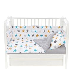 Бортик в кроватку "Белое созвездие" 30 см Magic City