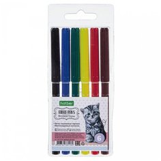 Фломастеры Hatber ECO Верные друзья, 6 цветов FP-067039