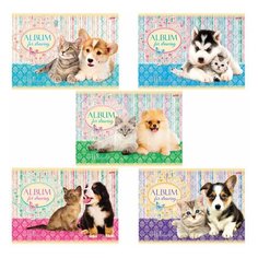 Альбом для рисования, А4, 40 листов, обложка картон, HATBER, 205х290 мм, "Маленькие друзья", 40А4В, А75302