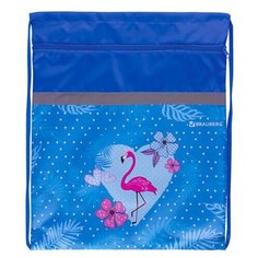 Мешок для обуви BRAUBERG, плотный, увеличенный размер, 49х41 см, "Flamingo", 229174