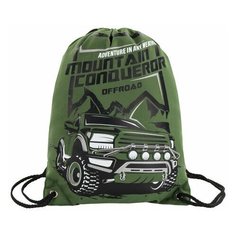 Мешок для обуви BRAUBERG PREMIUM, карман, подкладка, светоотражающие элементы, 43х33 см, Mountain conqueror, 270286