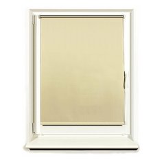 Штора рулонная светонепроницаемая (Блэкаут) BRABIX 60х175 см, кремовый/серебро, 606008