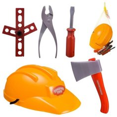 Игровой набор ABtoys Помогаю Папе: Строительная каска и набор инструментов PT-01483