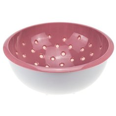 Дуршлаг с миской 2 л цвет ягодный Idea (М Пластика)