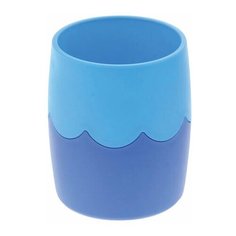 Подставка-органайзер СТАММ (стакан для ручек), сине-голубая, непрозрачная, СН505