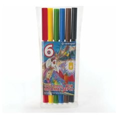 Фломастеры CENTROPEN "Птицы", 6 цветов, смываемые, вентилируемый колпачок, полибег, 7790/06-87