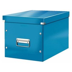 Короб архивный LEITZ "Click & Store" L, 310х320х360 мм, ламинированный картон, разборный, синий, 61080036