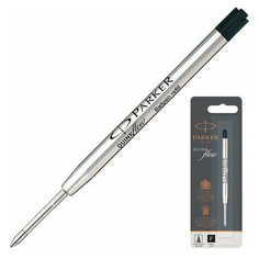 Стержень шариковый PARKER "Quinkflow", металлический, 98 мм, линия письма 0,5 мм, блистер, черный, 1950367