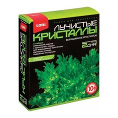 Набор для изготовления лучистых кристаллов "Зелёный кристалл", реагент, краситель, основа, LORI, Лк-003