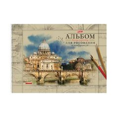 Альбом для рисования большой формат ( 290х420 мм) А3, 40 л., спираль, обложка картон, подложка, HATBER, "Европа", 40А3Всп 16355, A246344