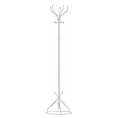Вешалка-стойка "Ажур-2", 1,89 м, основание 46 см, 5 крючков, металл, белая ТИТАН