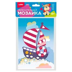 Набор для творчества LORI Увлекательная мозаика (набор малый) Кораблик Км-032