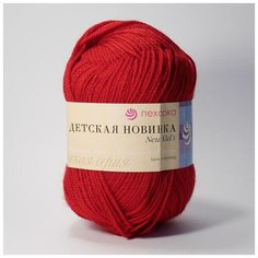 Пряжа Пехорка Детская новинка 363 светлая вишня 100% акрил высокообъемный 50г 200м 5шт