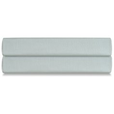 Простыня на резинке из сатина мятного цвета из коллекции Wild, 160х200х30 см Tkano