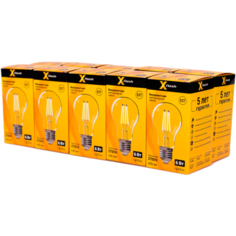Лампочка светодиодная XF-E27-FL-A60-6W-2700K-230V, Арт.: 47659, 10 штук