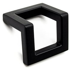 Ручка скоба 32мм мебельная, лак черный матовый, Frame, Metakor