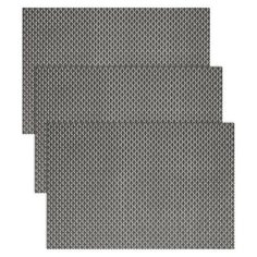 Набор салфеток 3шт. LUCKY 45х30см, крупное плетение, тёмно-серый