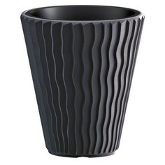 Prosperplast Кашпо для цветов Prosperplast SANDY (DBSP400-S433) 2 предмета 18 и 37 л, антрацит
